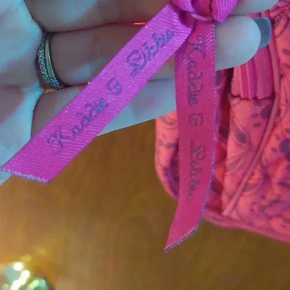 NWOT Kaddie and Libbie pink quilted Bookbag - Picture 7 of 7